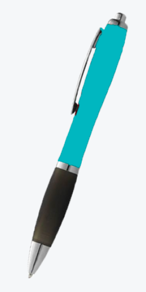 Stylo bic avec partie bleue